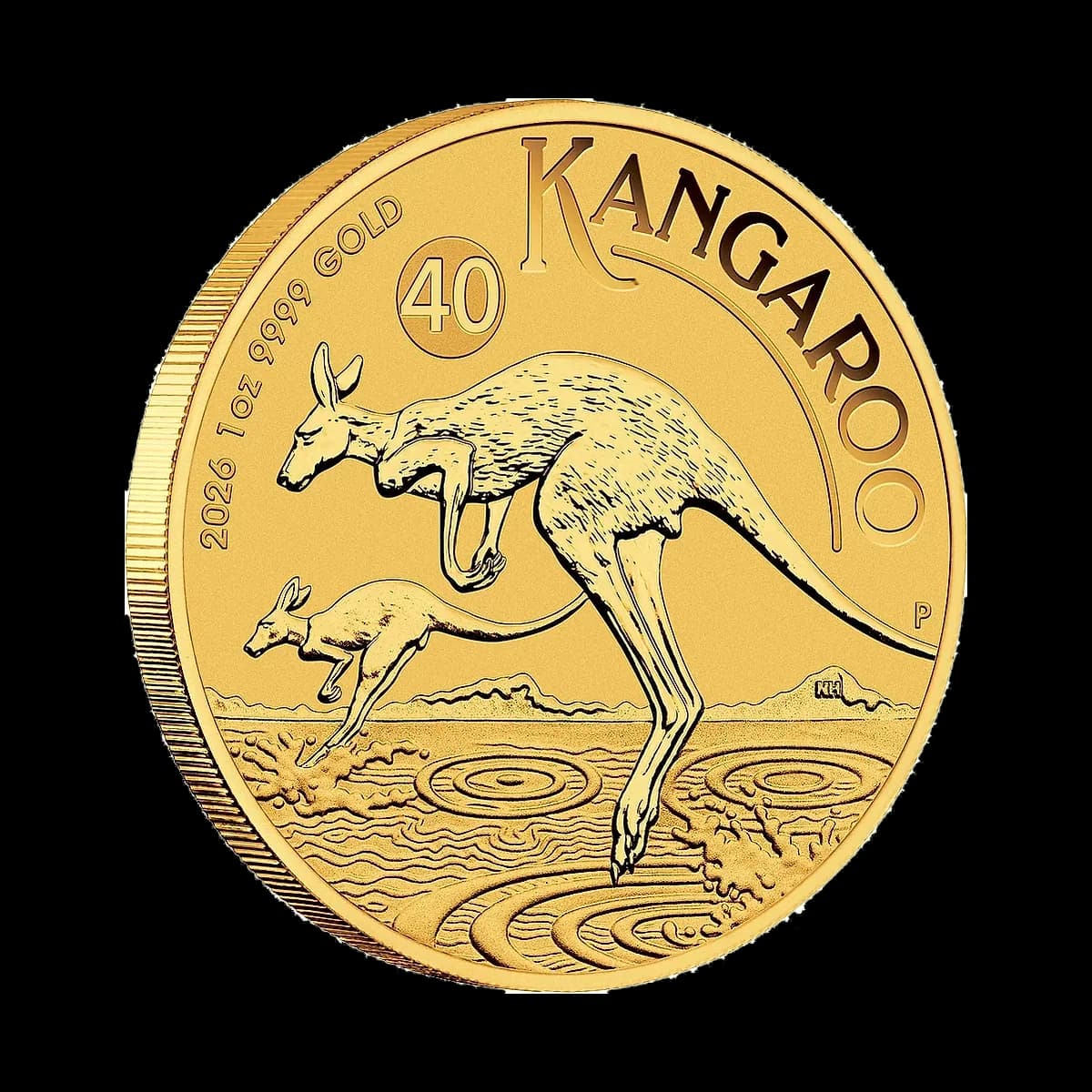 1 oz (31.10g) Australian Kangaroo Gold Coin (Various Years)