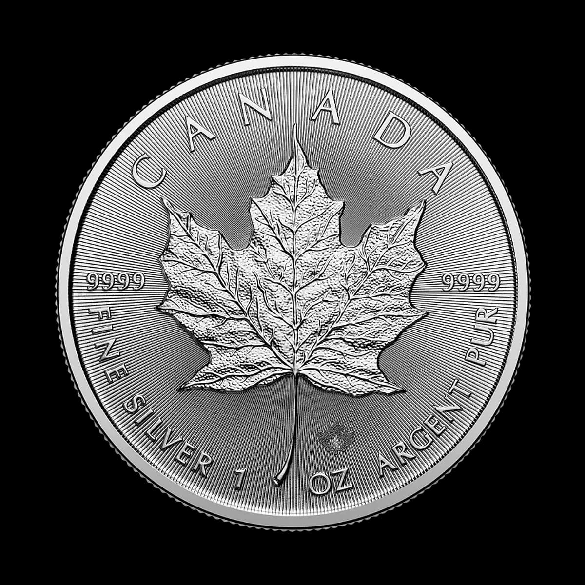1 oz (31.10g) Canadian Maple Leaf Silver Coin (Various Years)