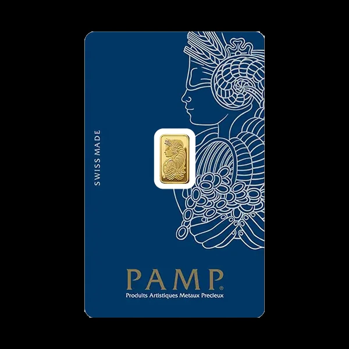 1 gram PAMP Suisse Lady Fortuna Gold Minted Bar