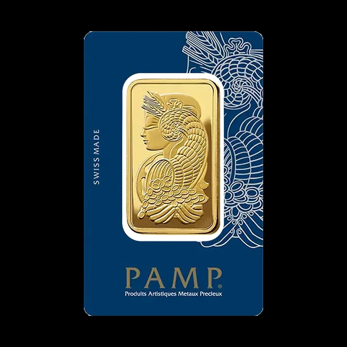 50 gram PAMP Suisse Lady Fortuna Gold Minted Bar
