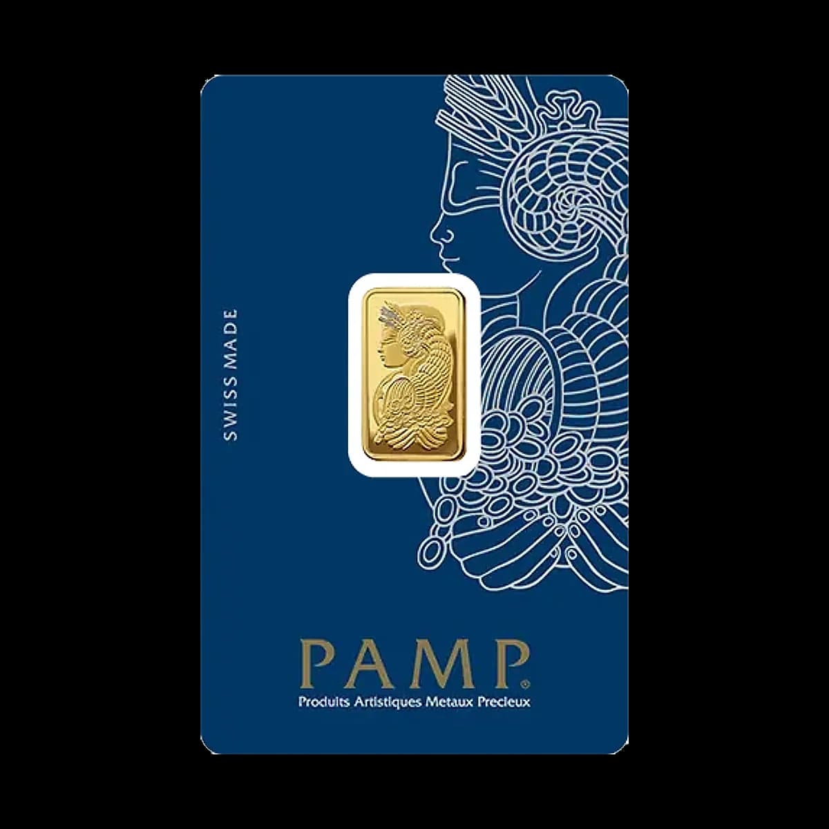 5 gram PAMP Suisse Lady Fortuna Gold Minted Bar