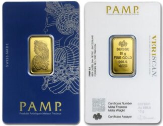 10 grams PAMP Suisse Gold bar