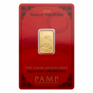 5 Gram PAMP Lunar Legend Series - Year of the Horse