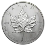 1 oz Silver Coin - Canadian Maple Leaf (Various Years)