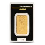2 grams Argor-Heraeus Gold bar - Kine Bar