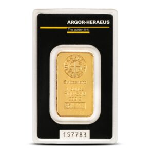 2 grams Argor-Heraeus Gold bar - Kine Bar