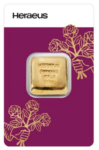 50 gram Heraeus (HK) Gold Cast Bar